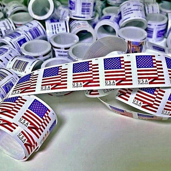 1000 usps forever stamps of 2018 Mail U.S.A. Flag Postage - Picture 3 of 3